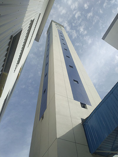 海陽生活垃圾無害化處理焚燒發(fā)電項(xiàng)目煙囪外墻裝飾